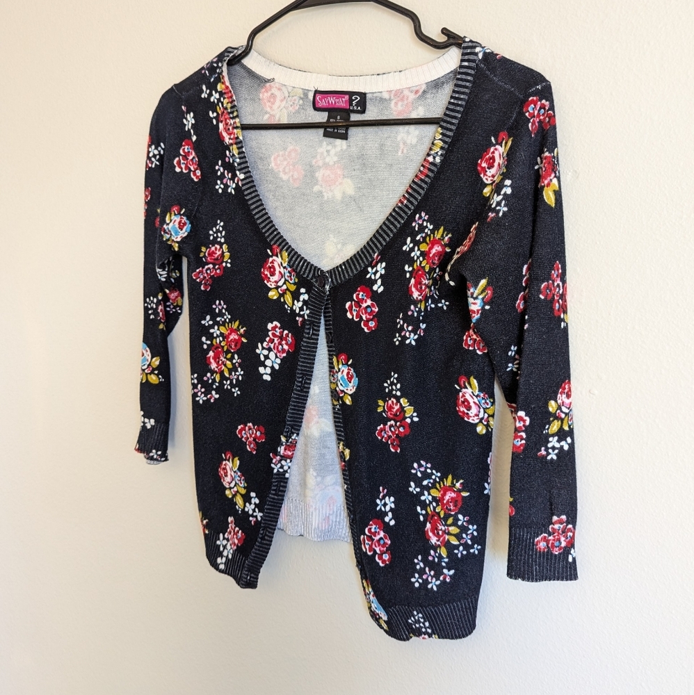 Floral cardigan